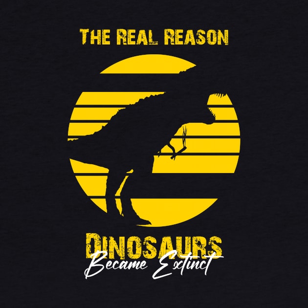 the real reason dinosaurs became extinct by Horisondesignz